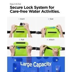 Spigen Aqua Shield WaterProof Waist Bag A620 2 Pack, cactus gren