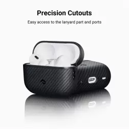 Pitaka MagEZ case, black/grey - Airpods Pro/Pro 2