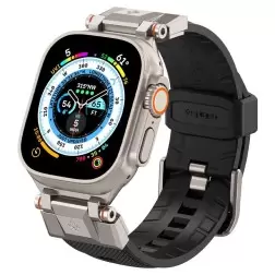 Spigen Dura Pro Armor juosta, juoda - Apple Watch 49mm/45mm/44mm/42mm