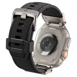Spigen Dura Pro Armor juosta, juoda - Apple Watch 49mm/45mm/44mm/42mm