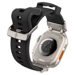 Spigen Dura Pro Armor juosta, juoda - Apple Watch 49mm/45mm/44mm/42mm
