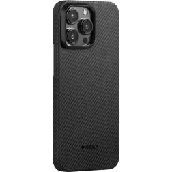 Pitaka MagEZ 4 600D case, black/grey twill - iPhone 15 Pro
