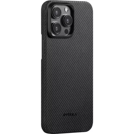 Pitaka MagEZ 4 600D case, black/grey twill - iPhone 15 Pro