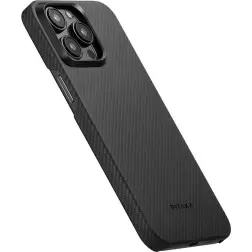 Pitaka MagEZ 4 600D case, black/grey twill - iPhone 15 Pro Max