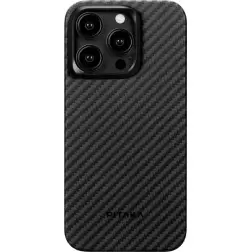 Pitaka MagEZ 4 1500D case, black/grey twill - iPhone 15 Pro Max