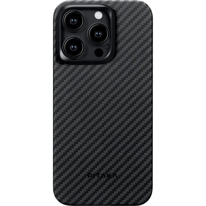 Pitaka MagEZ 4 1500D case, black/grey twill - iPhone 15 Pro Max