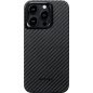 Pitaka MagEZ 4 1500D case, black/grey twill - iPhone 15 Pro Max