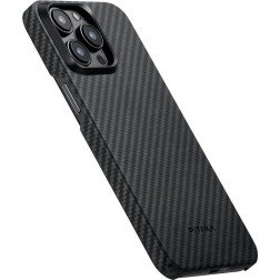 Pitaka MagEZ 4 1500D case, black/grey twill - iPhone 15 Pro Max