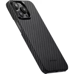 Pitaka MagEZ 4 1500D case, black/grey twill - iPhone 15 Pro Max