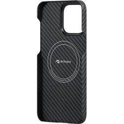 Pitaka MagEZ 4 1500D case, black/grey twill - iPhone 15 Pro Max