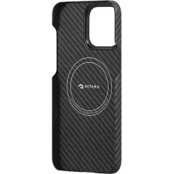 Pitaka MagEZ 4 1500D case, black/grey twill - iPhone 15 Plus