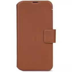 Decoded Leather Detachable Wallet, tan - iPhone 15 Pro Max