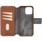 Decoded Leather Detachable Wallet, tan - iPhone 15 Pro Max