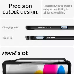 Spigen Rugged Armor, black - iPad 10.9" 2022/11" 2025