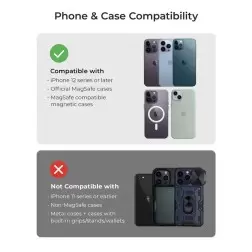 iOttie Velox Pro MagSafe magnetinė bevielė CryoFlow vėsinimo priklijuojama ir ant priekinio stiklo automobilio laikiklė