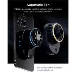 iOttie Velox Pro MagSafe magnetinė bevielė CryoFlow vėsinimo priklijuojama ir ant priekinio stiklo automobilio laikiklė