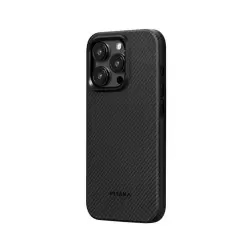 Pitaka MagEZ Pro 4 600D case, black/grey twill - iPhone 15 Pro Max
