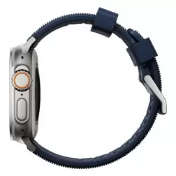 Nomad Rugged Strap, atlantic blue/silver - AW Ultra 2/1 49mm 9/8/7 45mm/6/SE/5/4 44mm/3/2/1 42mm