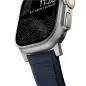Nomad Rugged Strap, atlantic blue/silver - AW Ultra 2/1 49mm 9/8/7 45mm/6/SE/5/4 44mm/3/2/1 42mm