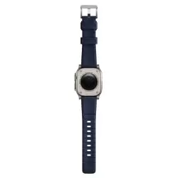 Nomad Rugged Strap, atlantic blue/silver - AW Ultra 2/1 49mm 9/8/7 45mm/6/SE/5/4 44mm/3/2/1 42mm