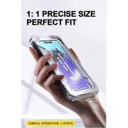 Mobile Origin Yellow Screen Guard iPhone 15 Plus with easy application