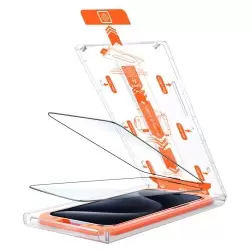 Mobile Origin Orange Screen Guard iPhone 15 Plus with easy applicator, 2 pack