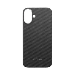 Pitaka Ultra-Slim Case, Black/Grey Twill - iPhone 16 Plus