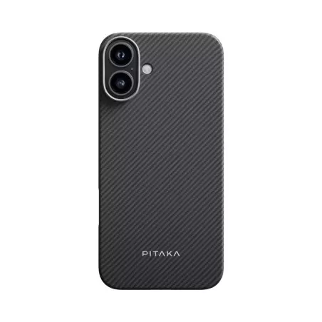 Pitaka Ultra-Slim Case, Black/Grey Twill - iPhone 16 Plus