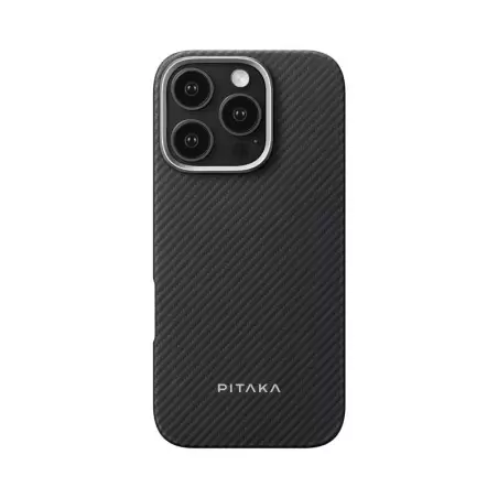 Pitaka Ultra-Slim Case, Black/Grey Twill - iPhone 16 Pro Max