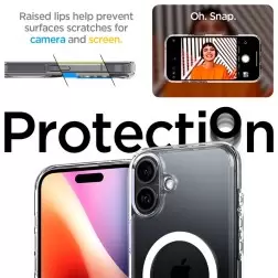 Spigen Ultra Hybrid S MagSafe, crystal clear - iPhone 16