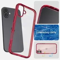 Spigen Ultra Hybrid, red crystal - iPhone 16