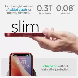 Spigen Ultra Hybrid, red crystal - iPhone 16