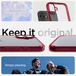 Spigen Ultra Hybrid, red crystal - iPhone 16
