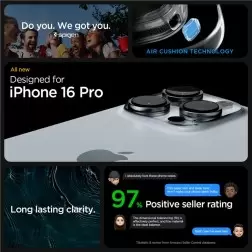 Spigen Ultra Hybrid, matte black - iPhone 16 Pro