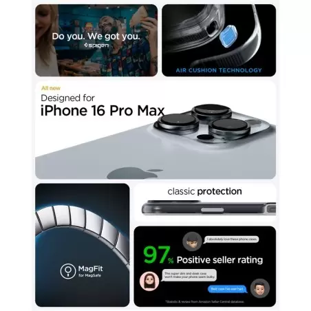 Spigen Classic C1 MagSafe, graphite - iPhone 16 Pro Max