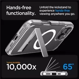 Spigen Ultra Hybrid S MagSafe, crystal clear - iPhone 16 Pro Max