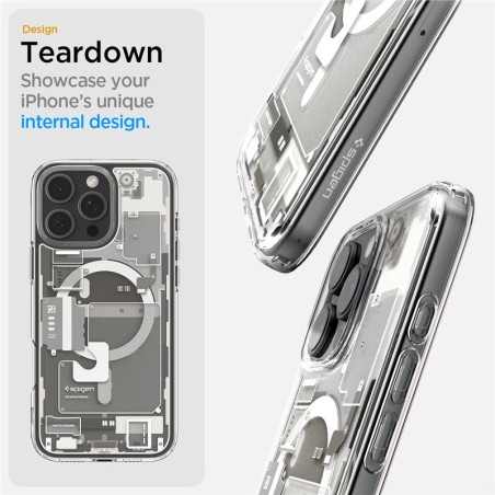 Spigen Ultra Hybrid MagSafe, zero one natural titanium - iPhone 16 Pro Max