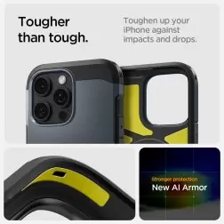 Spigen Tough Armor MagSafe, metal slate - iPhone 16 Pro