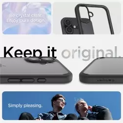 Spigen Ultra Hybrid, matte black - iPhone 16