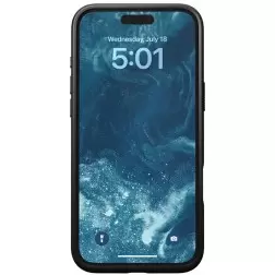 Nomad Modern Leather case, black - iPhone 16 Plus