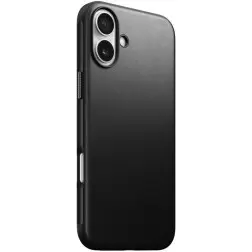 Nomad Modern Leather case, black - iPhone 16 Plus