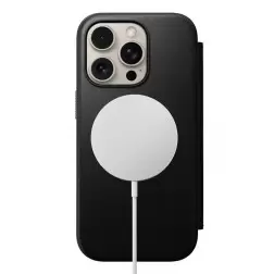 Nomad Modern Leather Folio, black - iPhone 16 Pro