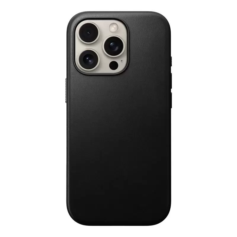 Nomad Modern Leather case, black - iPhone 16 Pro