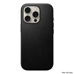 Nomad Modern Leather case, black - iPhone 16 Pro