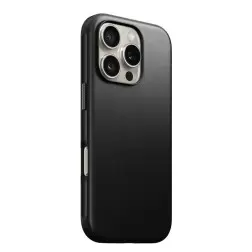 Nomad Modern Leather case, black - iPhone 16 Pro