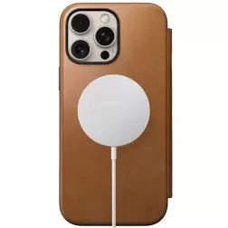 Nomad Leather Folio, english Tan-C - iPhone 16 Pro Max