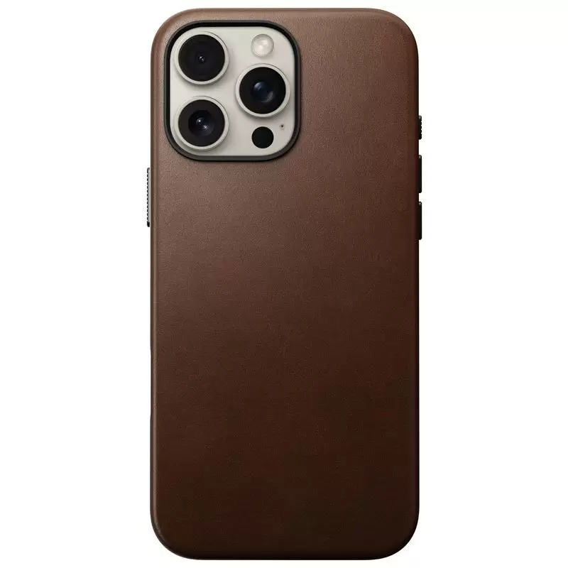 Nomad Traditional Leather case, brown, iPhone 16 Pro Max