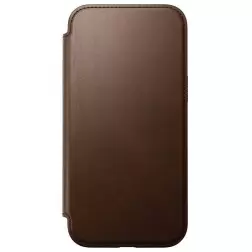 Nomad Modern Leather Folio, brown - iPhone 16 Plus
