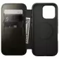 Nomad Leather Folio, green chrome - iPhone 16 Pro