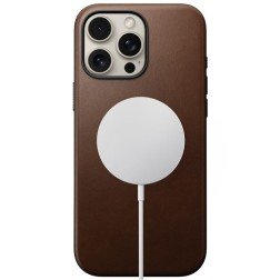 Nomad Modern Leather case, brown - iPhone 16 Pro Max